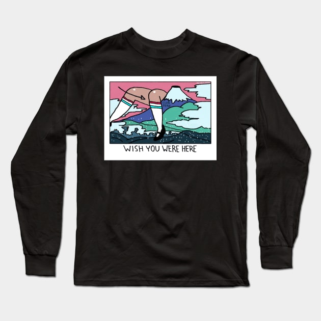 Wish u were here Long Sleeve T-Shirt by clubfern